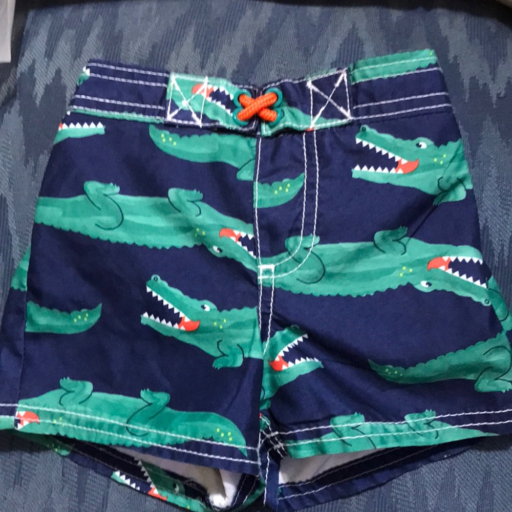 Carter’s 6-9 month baby boys alligator swim shorts